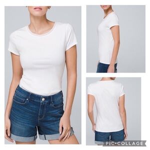 WHBM | 100% Pima Cotton Crew Neck Tee